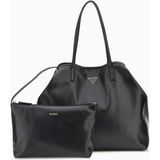 Guess Logo Detaylı Omuz Çantası - Siyah