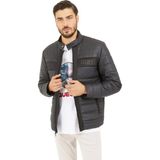 Guess Logo Stretch Padded Erkek Mont - M4YL16WFHD0 - 2XL - Siyah