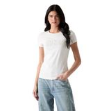 Guess Logo T-Shirt, M, TYCFD026F53047FAB21C33A00, Beyaz, Kadın