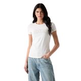 Guess Logo T-Shirt, XS, TYCFD026F53047FAB21C33A00, Beyaz, Kadın