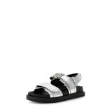 Guess Logolu Cırt Cırtlı Sandalet FLJFBLLEL03 Bayan SANDALET FLJFBL LEL03 SILVE