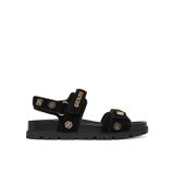 Guess Logolu Cırt Cırtlı Süet Dokulu Sandalet FLPFLOESU03 Bayan SANDALET FLPFLO ESU03 BLACK