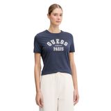 Guess Logolu Pamuklu Slim Fit Bisiklet Yaka T Shirt V6RI15J1314 Bayan T SHİRT V6RI15 J1314 JBLK
