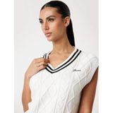 Guess Logolu Pamuklu Standart Fit V Yaka Örgü Süveter V5GR00Z3FB1 Bayan SÜVETER V5GR00 Z3FB1 G1O6