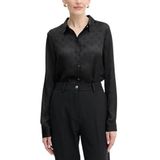 Guess Ls Marthe 4G Logolu Jakarlı Comfort Fit Uzun Kollu Gömlek W5YH1AWHCR2 Bayan GÖMLEK W5YH1A WHCR2 JBLK
