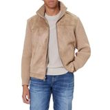 Guess Ls Mn Suede Regular Fit Dik Yaka Örgü Detaylı Ceket M5BR79Z5570 Erkek CEKET M5BR79 Z5570 F13Q