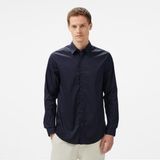 Guess Ls Sunset Org Polyetch Poplin Erkek Lacivert Gömlek - G7V2-Lacivert