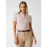 Guess Ludovica Kadın Slim Fit Polo T-Shirt - Pudra