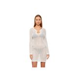Guess Luna Kadın Elbise E6GK03Z5632, Beyaz, XS