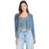 Guess Lylah Triko Hırka Mavi, XS, 5334, Blue, Kadın