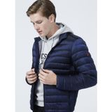 Guess M1Rl47Wdq50G7V2 Light Packable Real Düz Yaka Comfort Fit Düz Mavi Erkek Mont