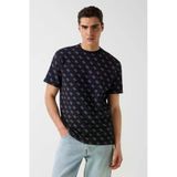 Guess M6gp34k3200k3200 Cn Ss Jacquard 4G Kn Erkek Tişört