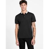 Guess M6RP47KARS2 Ss Paul Erkek Polo Tişört - Siyah