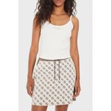 Guess Marika Streç Slim Fit Ip Askılı Crop Top V4YP11KCD02 Bayan Top V4YP11 KCD02 G6K5 - Ekru - XS