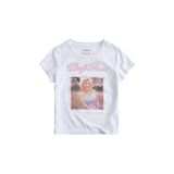 Guess Marilyn Pictur T-shirt W6BI51K6658, Beyaz, XS
