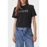 Guess Marina Kadın Regular Fit T-Shirt W6GI06K3018, Siyah, M