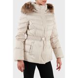 Guess Marina Regular Fit Çıkarılabilir Kapüşonlu Kemerli Mont W5BL31W2802 Bayan MONT W5BL31 W2802 A115