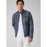Guess Mavi Erkek Mont M6YL15W2806-FBIT Leat Biker Ceket