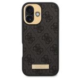 Guess Metal Plaka Logo iPhone 16 Magsafe Uyumlu Kılıf
