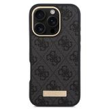Guess Metal Plaka Logo iPhone 16 Pro Magsafe Uyumlu Kılıf
