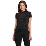 Guess Mock Slim Fit T-Shirt, XS, W4BI19J1314, Siyah, Kadın