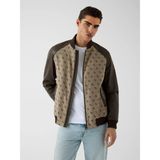 Guess Monogram Erkek Bej Ceket M6YL13W2804-FN4K - 2XL