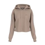 Guess Muriel Kadın Kapüşonlu Sweatshirt, Yün Karışımlı, Bej, L Beden