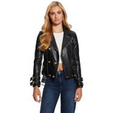 Guess Myla Reggular Fit Ceket Yaka Kemer Detaylı Deri Ceket W4YL33K8S30 Bayan CEKET W4YL33 K8S30 JTMU