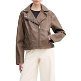 Guess Nada Slim Fit Kruvaze Yaka Kemer Detaylı Biker Ceket W6RL09WH1X0 Bayan CEKET W6RL09 WH1X0 G1EA