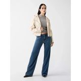 Guess Nada Vintage Biker Kadın Bej Ceket W6rl09wh1x0-G1fg