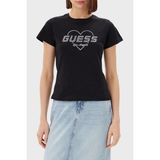 Guess Narciso Taşlı Logo Pamuklu Regular Fit T Shirt V5GI10K9RM1 Bayan T Shirt V5GI10 K9RM1 Jblk