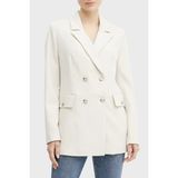 Guess New Fiona Regular Fit Mono Yaka Kruvaze Blazer Ceket W5RN49WGX02 Bayan Ceket W5RN49 WGX02 F9AW - Bej