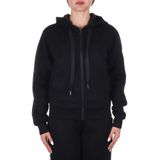 Guess New Hooded Kadın Scuba Sweatshirt, Siyah, XL
