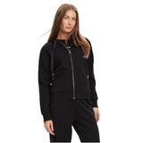 Guess New Hooded Scuba Sweatshirt, XS, w5yq05kbye2, Siyah, kadın