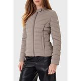 Guess New Vona Kapitoneli Regular Fit Bisiklet Yaka Logolu Mont W5YL13WHDQ0 Bayan Mont W5YL13 Whdq0 G1J1 - Gri