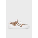 Guess Nochee2 4g Logo Baskılı Sneaker Ayakkabı FLTNC2ELE12 Bayan Ayakkabı Fltnc2 ELE12 Whıbr - Beyaz - Kahverengi