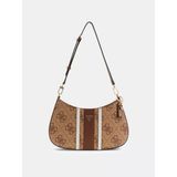 Guess Noelle Iı Üstten Fermuarlı Kadın Kahverengi Omuz Çantası HWSS9672180-LGW
