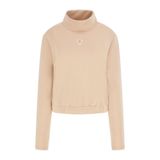Guess Olympe Kadın Aktif Modal Karışımlı Scuba Sweatshirt V4YQ05KCAY2, Kahverengi, L