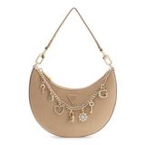 GUESS Omuz Çantası Tasmin Mini Omuz Çantası Şampanya Boz Kahverengi