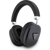 Guess Orjinal Lisanslı Kulak Üstü Bluetooth Kulaklık Guess Pu 4g Desenli Üçgen Logolu Siyah