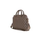 Guess Orjinal Lisanslı Üçgen Logolu Omuz Askılı 15 Inç Laptop Çantası Kahverengi