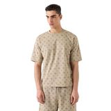 Guess OVIDIO CN SS T-Shirt, L, Z6GI07K2852-PMKU, Bej, Erkek
