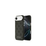 Guess Peony Serisi iPhone 17 Air Sıcak Baskılı Logolu Magsafe Uyumlu Siyah Telefon Kılıfı