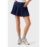 Guess Pileli Logolu Lastikli Bel Mini Etek V6GD11W1802 Bayan Etek V6GD11 W1802 G7JX - Lacivert