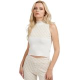 Guess Polo Yaka Normal Krem Kazak Kadın W3YR26Z37K0-F1GL