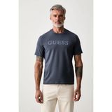 Guess Prat Erkek Aktif Regular Fit T-Shirt - Gri