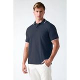 Guess Premium Erkek Regular Fit Polo T-Shirt - Lacivert