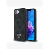 Guess PU Üçgen Logo 4G Desenli iPhone 16E Magsafe Uyumlu Kılıf
