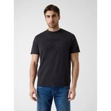Guess Quattro Erkek Regular Fit T-Shirt - Siyah - M