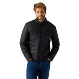 Guess Quilted Erkek Biker Ceket M4YL16WFHD0, Siyah, XXL